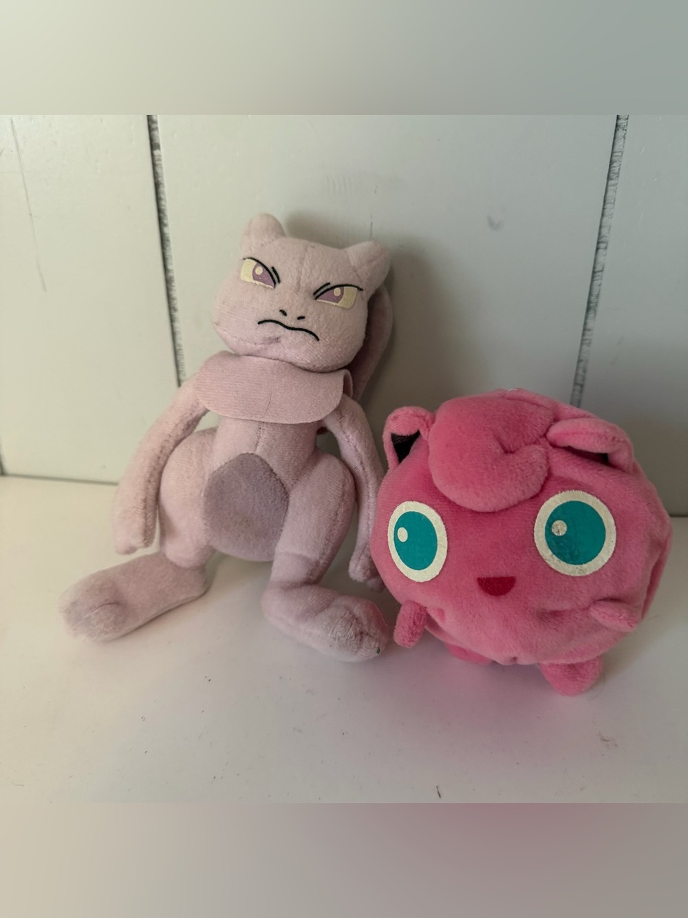 Vintage 1998 Hasbro Toys Nintendo Pokémon Mewtwo Jigglypuff Beanie Plush